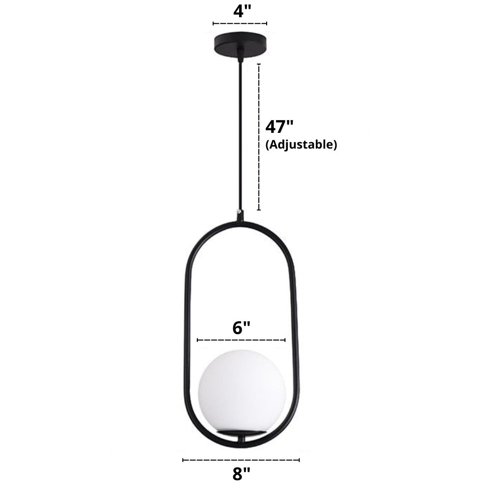 Nordic glass pendant lights