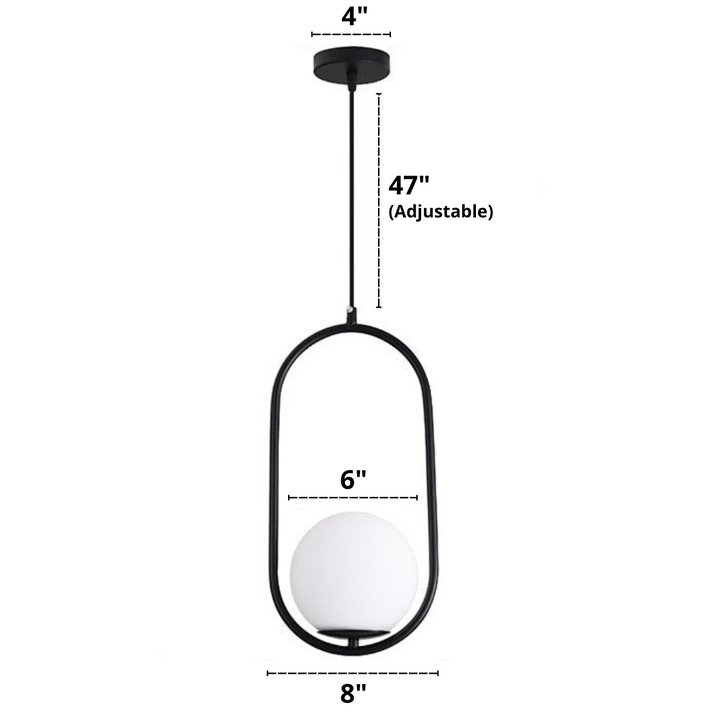 Nordic glass pendant lights