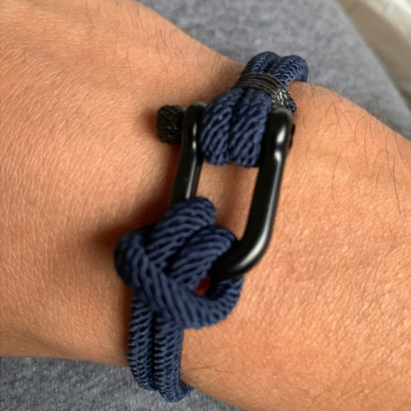 Skanto | U-formet spenne nylon flettet armbånd