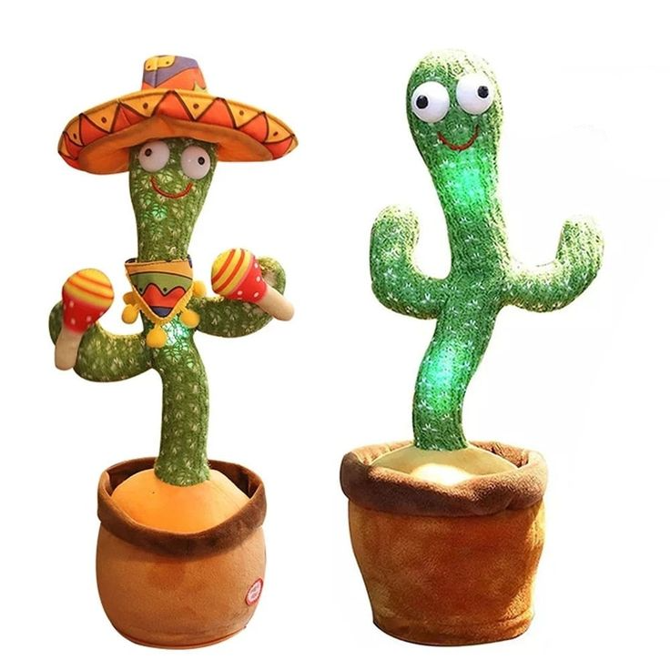 Dancing Cactus | Interaktiv Dansende Kaktus Plysj Leke | Skanto