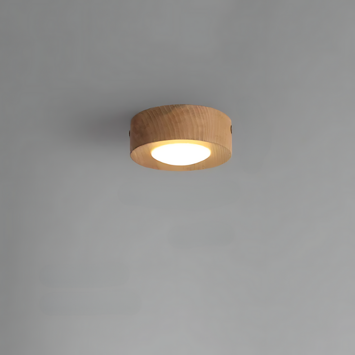 Skanto | Valnøtt taklampe med LED spotlight