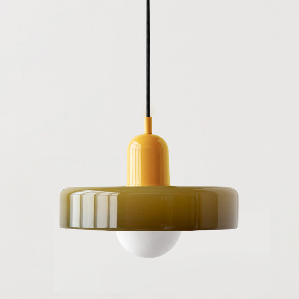 Fargerik Bauhaus-Stil Pendellampe - StiloGlas | Skanto