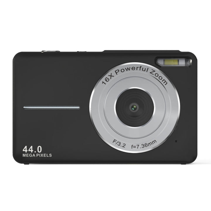 Skanto | Bærbar digital kamera 1080P 44MP med 16X zoom – Kompakt vloggingkamera med LCD-skjerm, oppladbart, perfekt for tenåringer og studenter