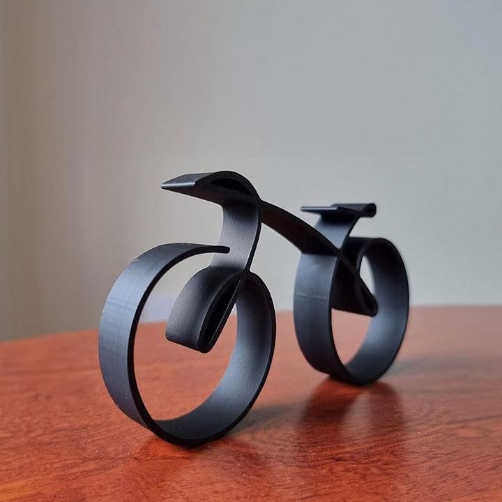 Skanto | Velaro Sykkel Skulptur | Minimalistisk Trådramme Design | Jern Svart | Gaveide for Sykkelentusiaster