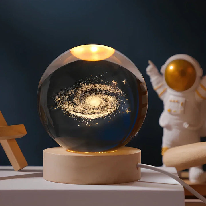 3D Gravert Krystallsfære - Celestia | Skanto