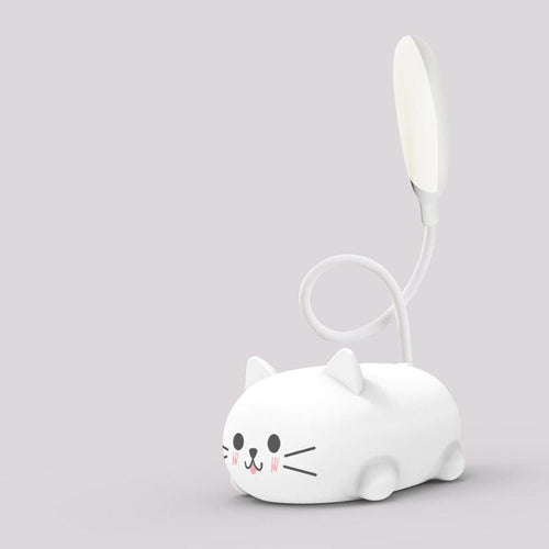 Mini Cartoon Cat LED Øyevern Lese Lampe USB Oppladbar Skrivepult Lampe | Skanto