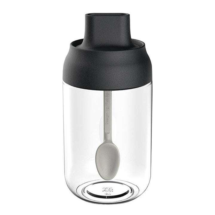 Glass condimentskrukke med skje | Skanto