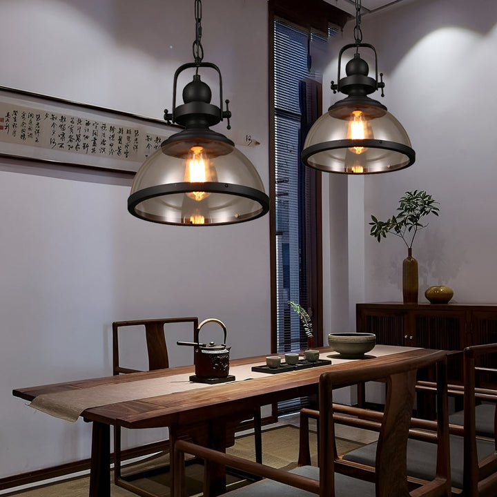 Skanto | Antikk Glass Jern Retro Industriell Kransekage Pendellamper Taklamper