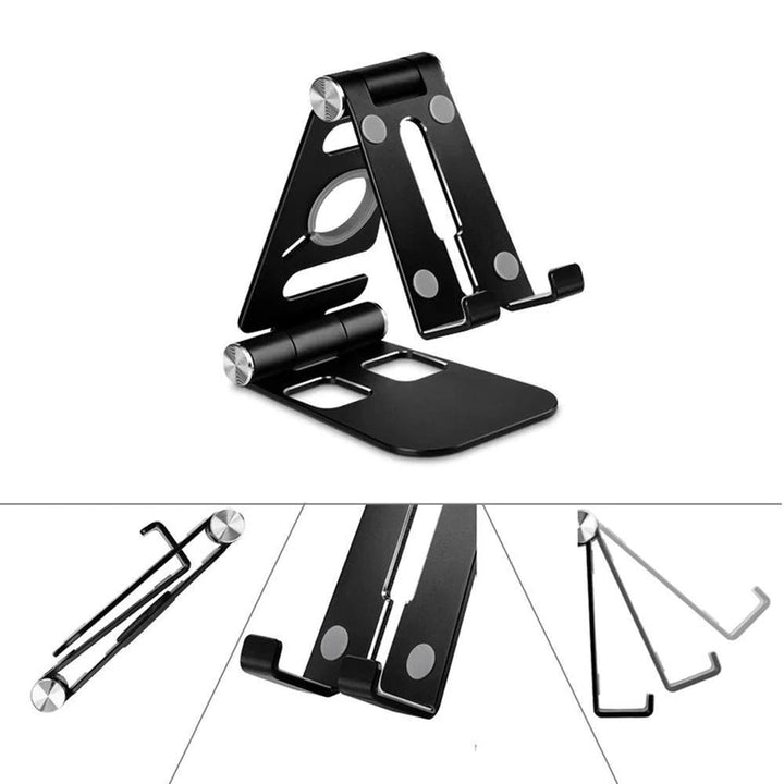 Multi-Fold Smartphone Stand i Aluminiumlegering | Skanto