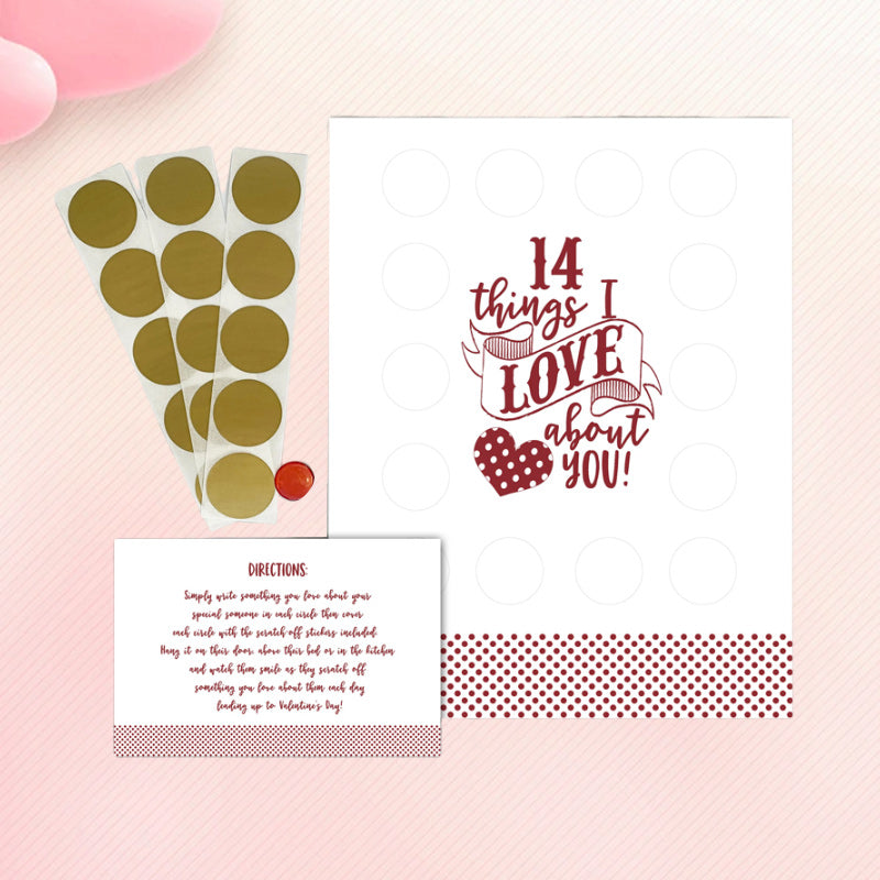 Skanto | Valentine's Scratching Advent "14 Ting Jeg Elsker Med Deg!"