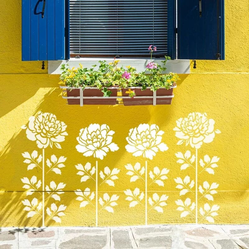Skanto | DIY Dekorasjon - Hagegjerde Store Blomster Tegningsmaler