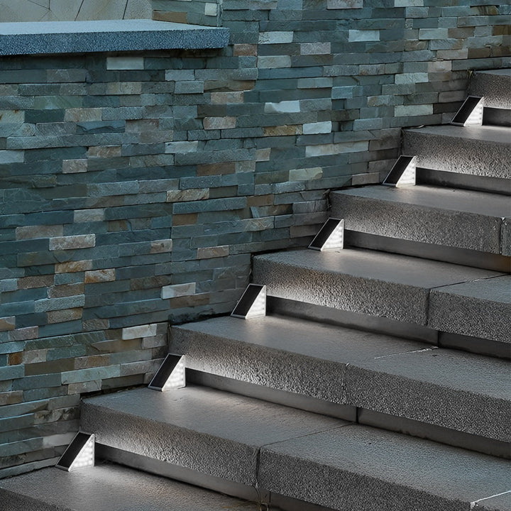 Trekantet Intelligent Vanntett LED Solutend Step Lighting | Skanto