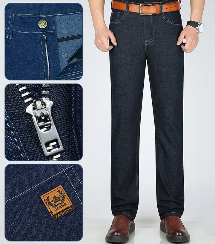 Skanto | Mulberry Silke Høy Elastisk Jeans