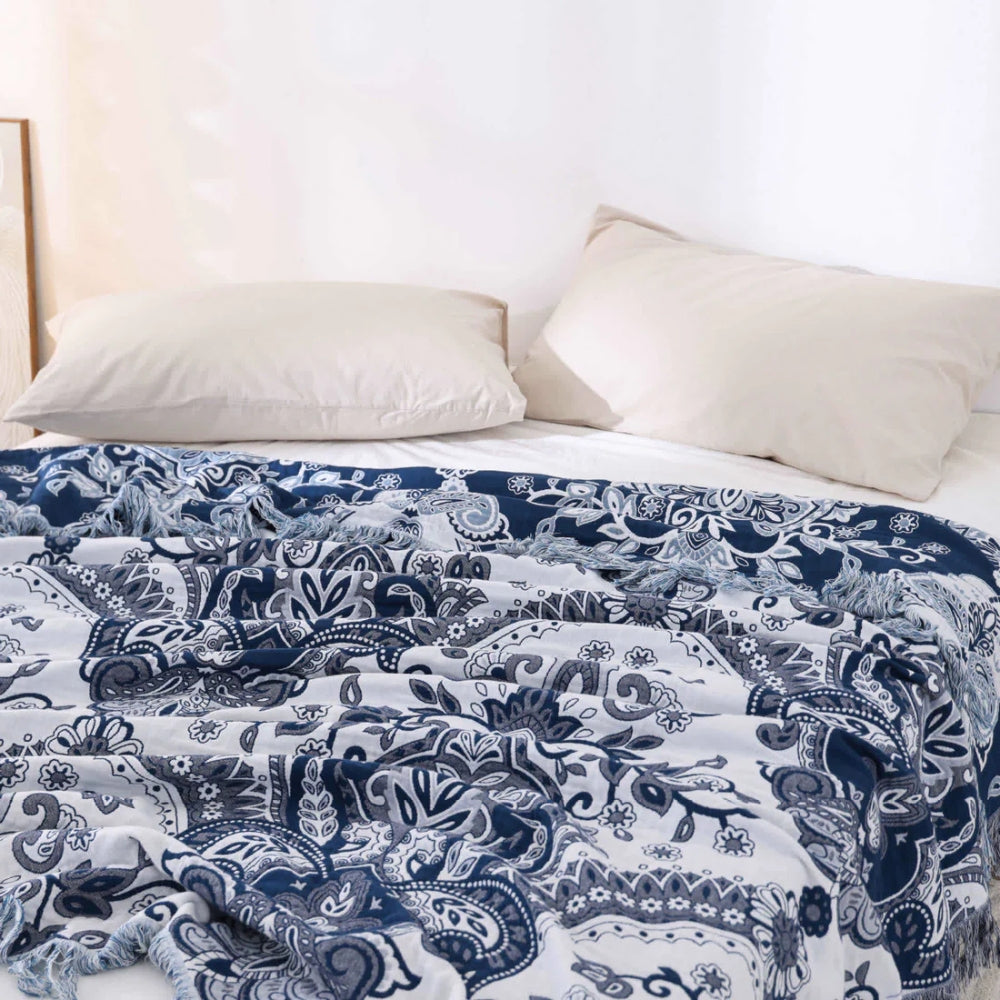 Skanto | Paisley Dream Bomulls Tassel Teppet