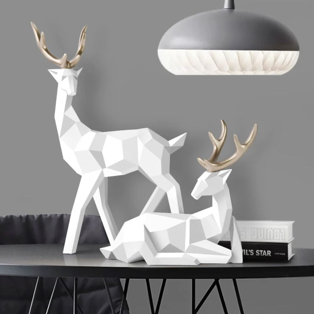 Skanto | Geometrisk Hjorte Statuett