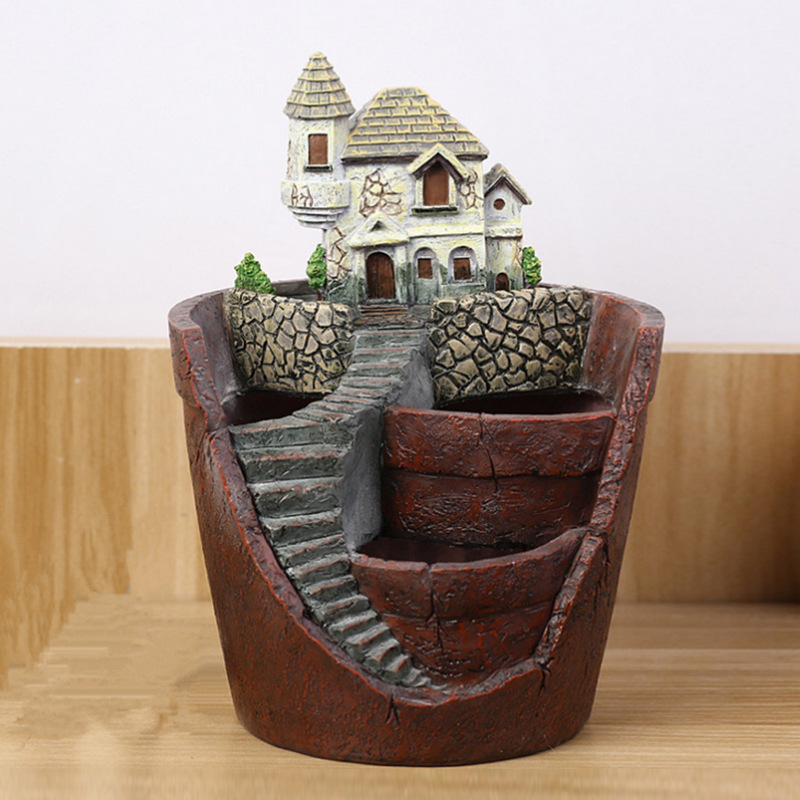 Skanto | Saftig dekorativ blomsterpotte for mini hage – Bonsai plantepotte for mikrolandskap og hage