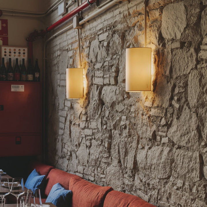 Skanto | Stoff Vegglampe i Japansk Wabi-Sabi Stil