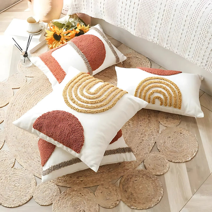 Skanto | Eden geometrisk broderi putetrekk