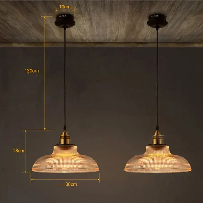 Skanto | Glass Pendant Light | Adjustable Cable, Warm Light Effect & Ideal for Kitchen and Dining Spaces