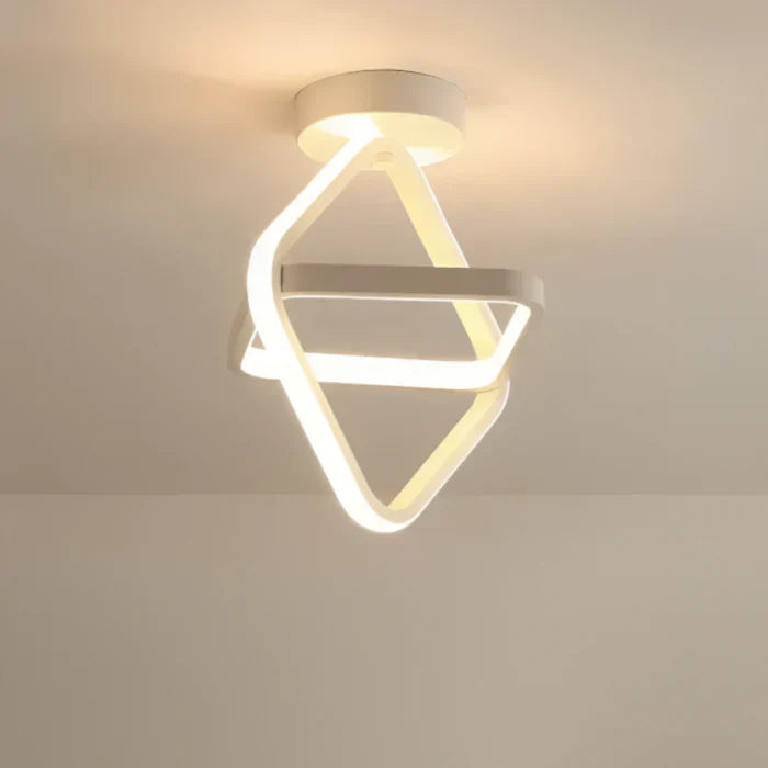 Moderne LED Taklampe med Dobbelt Ringdesign - Twilight Rings | Skanto