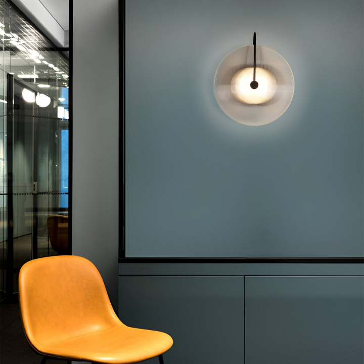 Skanto | Skandinavisk Rund Glass Vegglampe