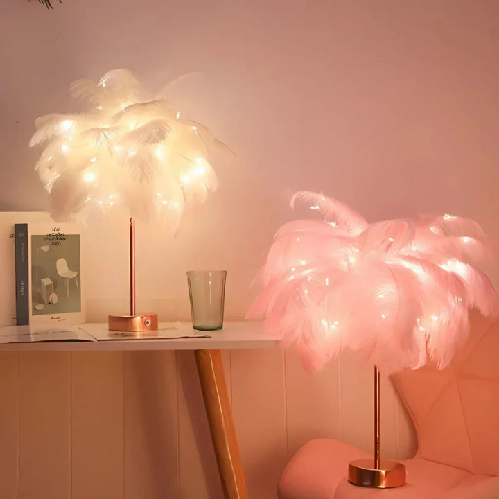 Atmosfærisk Fjær Palmetre Lampe - LumaPalm | Skanto
