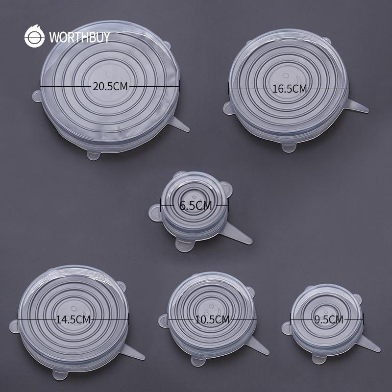 EcoLid - 6 Silikon Reusable Stretch Covers | Skanto