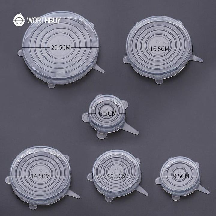 EcoLid - 6 Silikon Reusable Stretch Covers | Skanto