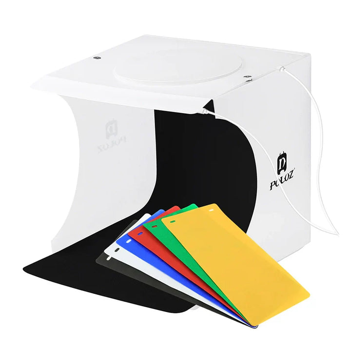 Skanto | 23cm Mini Foto Studio Lightbox med Mykt Lys for Fantastiske Smykke- og Produktbilder
