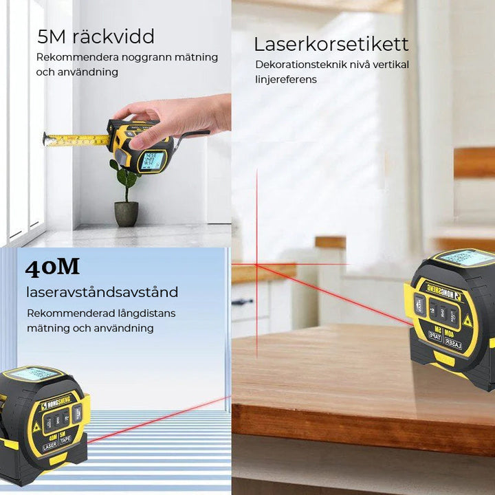 Skanto | 3-i-1 Infrarød Laser Båndmåling