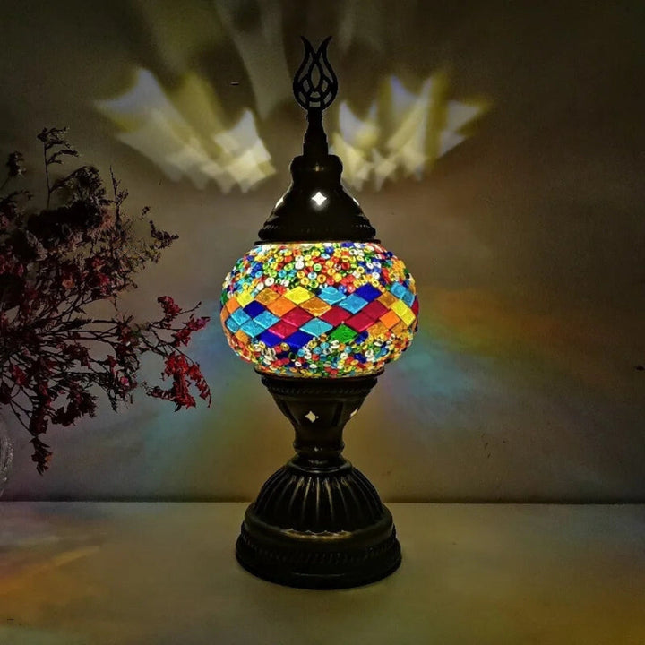 Mosaikk Fargerik Mønster Bordlampe Skanto