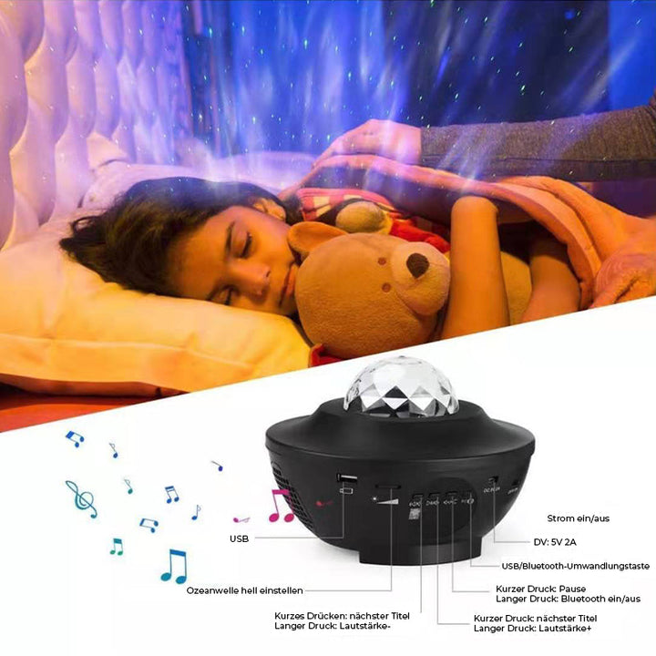 USB-Bluetooth-Musikk Stjerneprosjektor Lys | Skanto