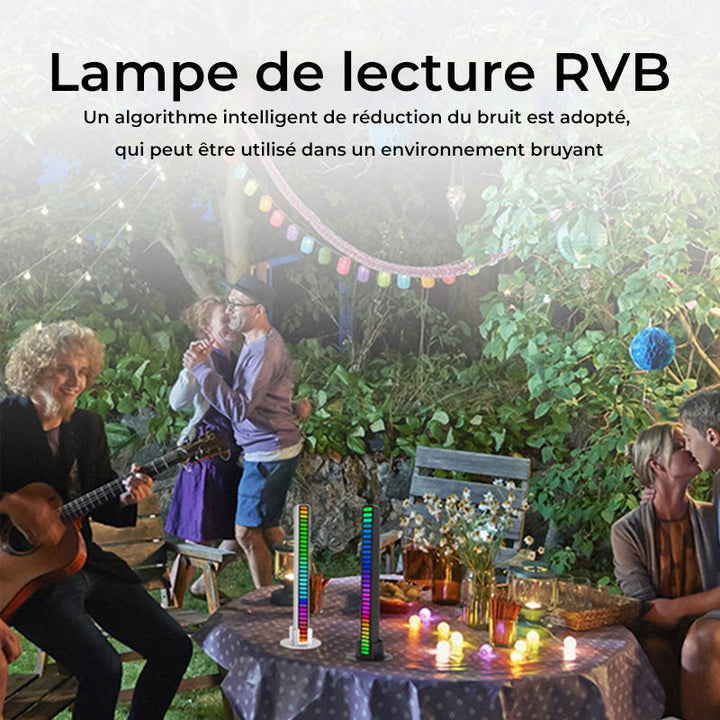 Lydaktivert RGB lyslist trådløs | Skanto
