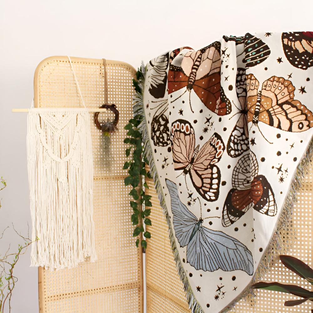 Skanto | Butterfly Garden Blanket