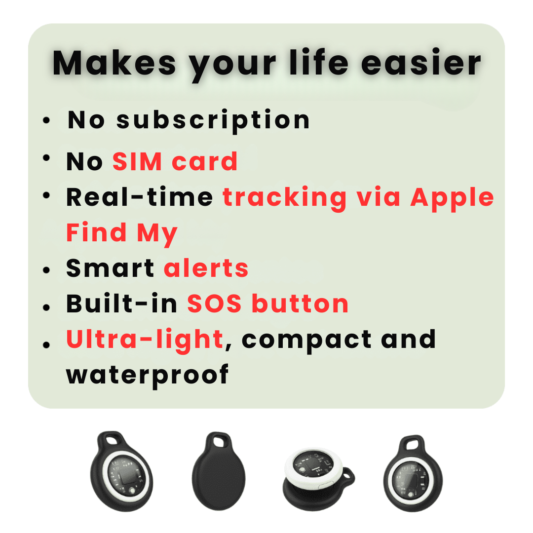 Skanto | GPS Tracker for Seniors | Sanntidsovervåkning, Vanntett & Ingen Abonnementsavgifter for Ro i Sinne