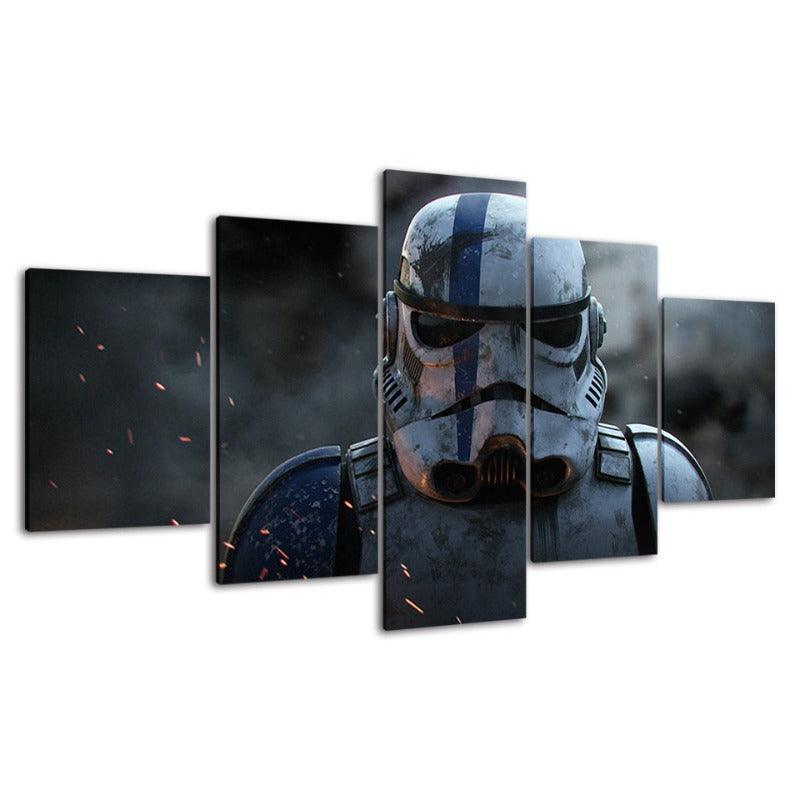 Stormtrooper Star Wars – 5-delt lerretsbilde – Høyoppløselig trykk