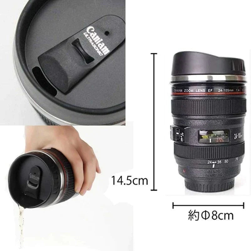 Kreativ Kamera Linse Kaffe Te Krus 300 ML Skanto