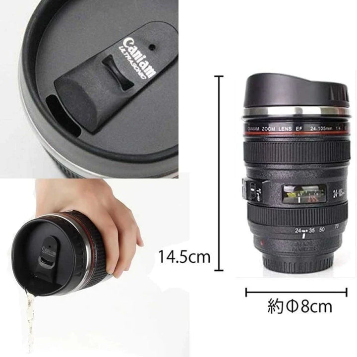 Kreativ Kamera Linse Kaffe Te Krus 300 ML Skanto
