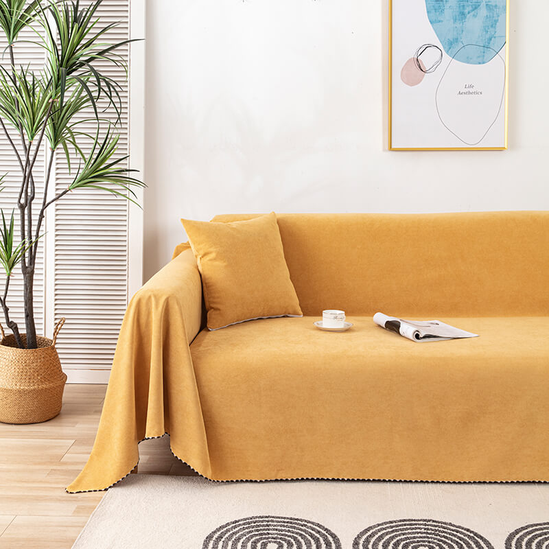 Premium vanntette sofa kastet dekke med jacquard kant | Skanto