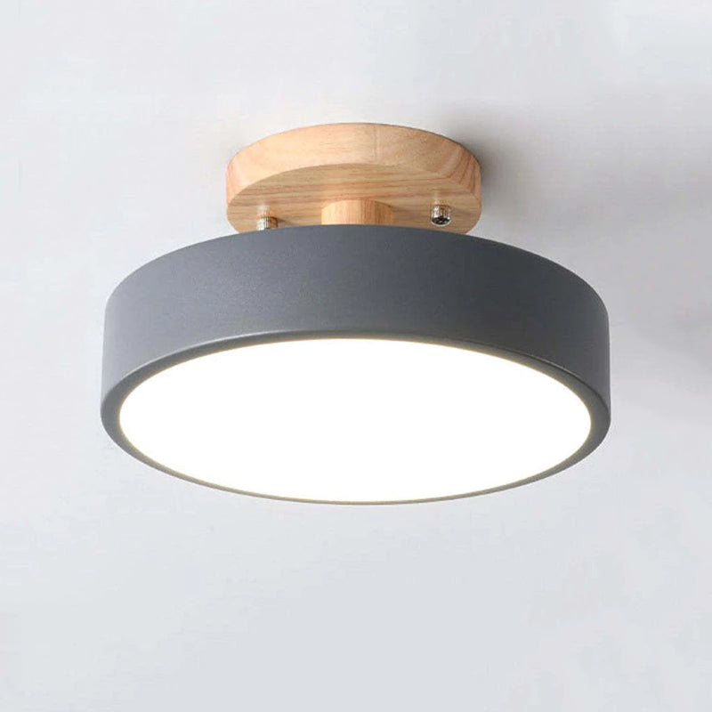Moderne LED taklampe laget av tre – Quinn taklampe for stue, gang, soverom og spisestue | Skanto