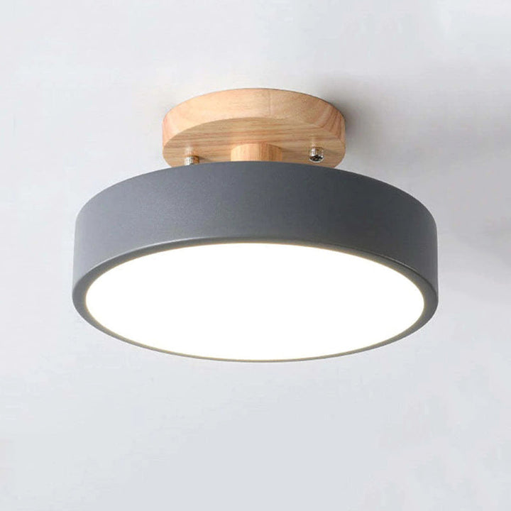 Moderne LED taklampe laget av tre – Quinn taklampe for stue, gang, soverom og spisestue | Skanto