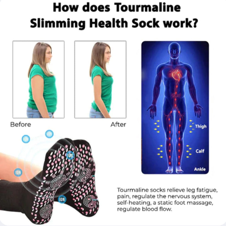 Skanto | Turmalin Akupressur Selvoppvarmende Treningssokker