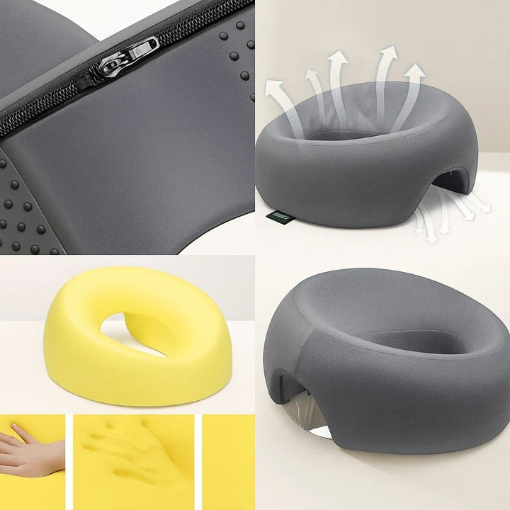 FaceEase | Face‑Down Pillow – Trykkavlastende støtte – Konturert minneskum – Ideell for massasje, skjønnhet og mage-sovende Skanto