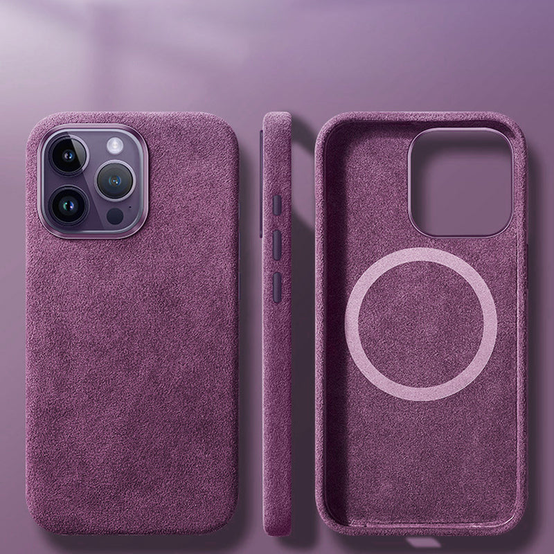 Skanto | Italiensk Alcantara Magnetisk Etui for Iphone