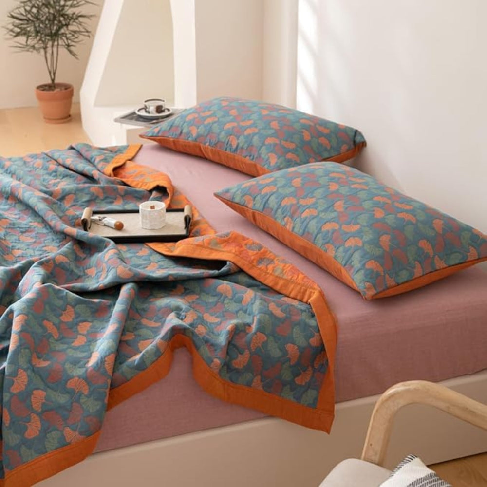 Skanto | Ginkgo Leaf Print Reversibel Teppe
