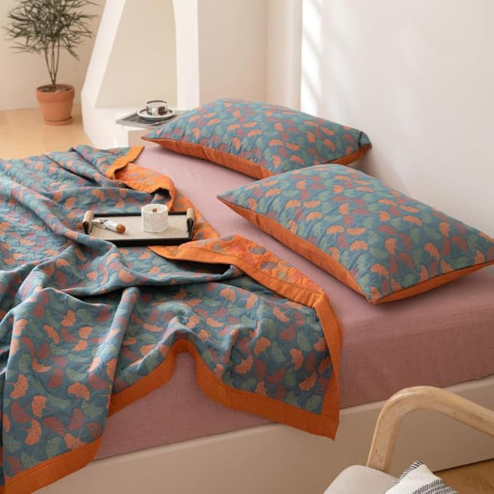 Skanto | Ginkgo Leaf Print Reversibel Teppe