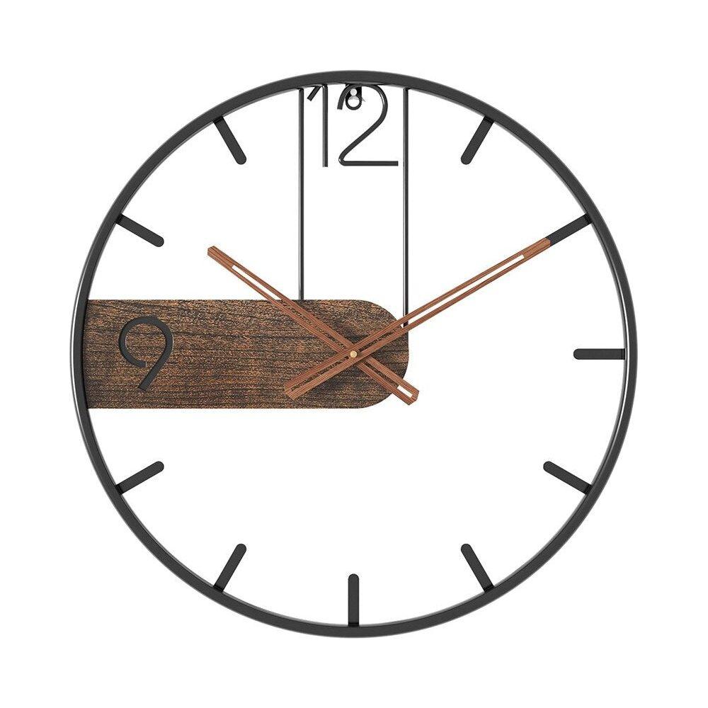 GrandeTime Clock – Moderne stor rund veggklokke i metall