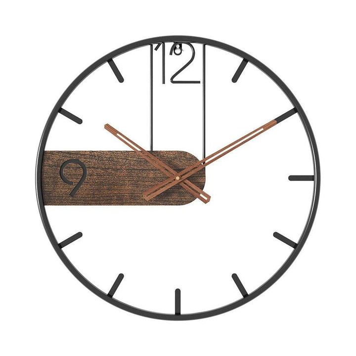 GrandeTime Clock – Moderne stor rund veggklokke i metall