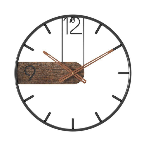 GrandeTime Clock – Moderne stor rund veggklokke i metall
