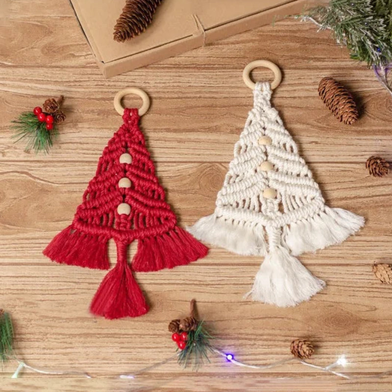 Skanto | Juletræ DIY Kit – Lag Din Egen Håndlaget Juletrepynt i Bomullssnor